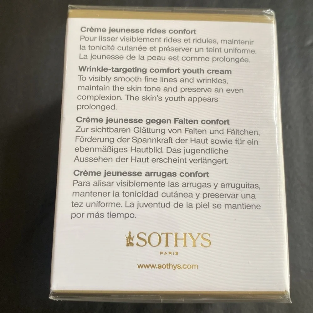Sothys Crème Jeunesse Rides Wrinkle-Targeting Youth Cream 1.69 fl oz, New in Box